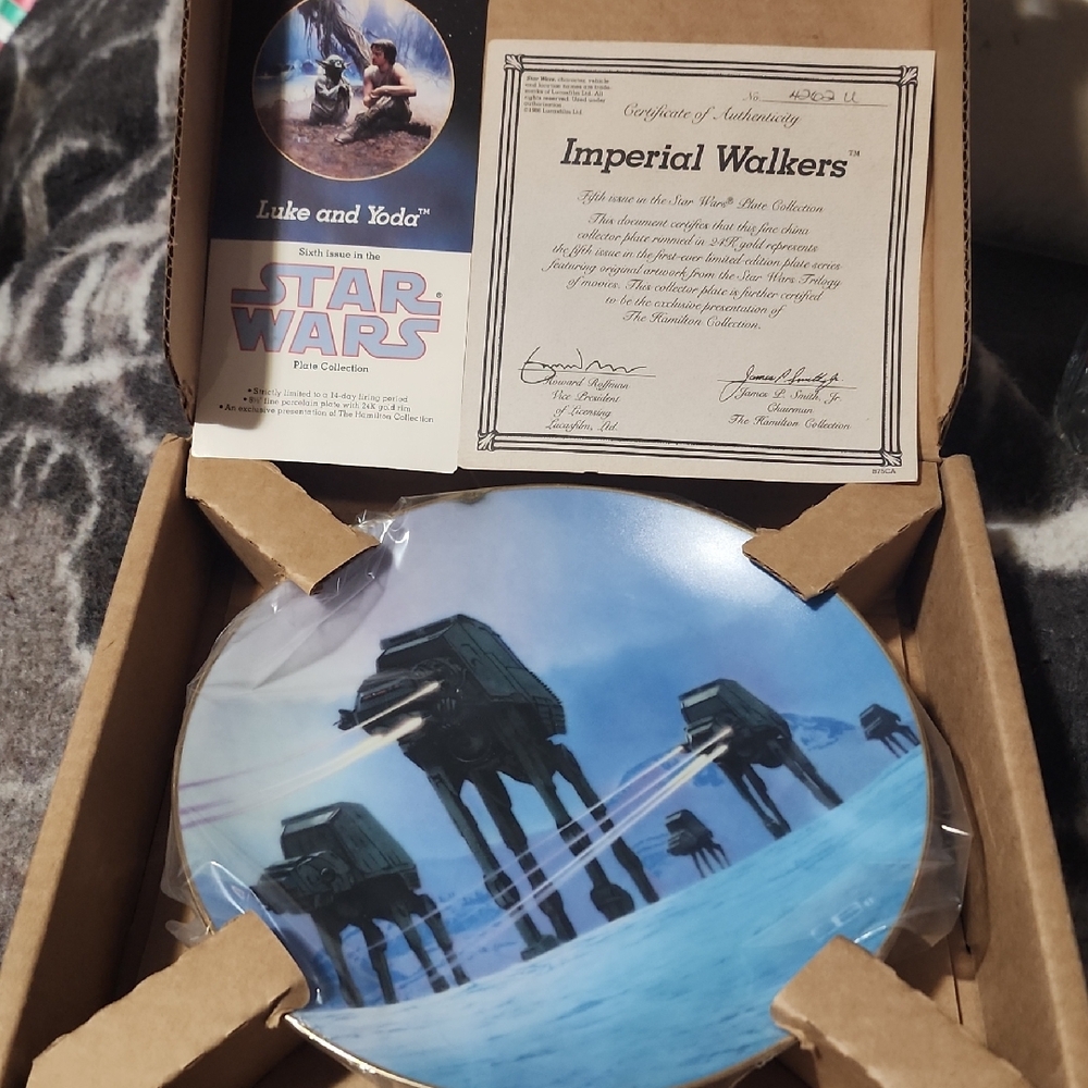 Star Wars Imperial Walkers Collector's Plate